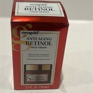 Neogold Anti-Aging Retinol Face Cream. Dermatology & Allergy tested in 2.5oz